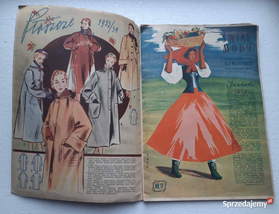 Świat Mody 1953r moda PRLu łódzkie Łódź sprzedam