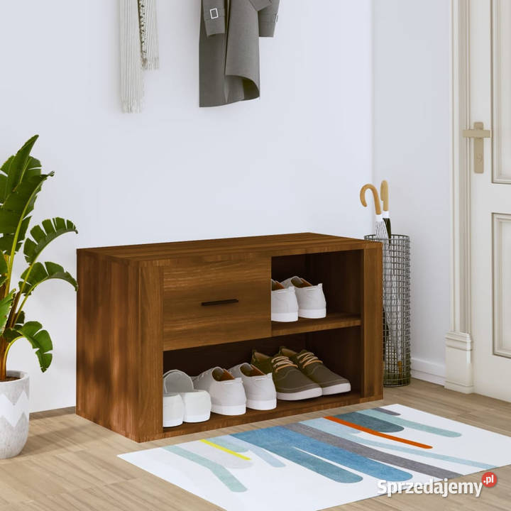 Szafka na buty brązowy dąb 80x35x45 WM816759 Warszawa