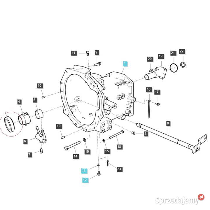 Łożysko oporowe sprzęgła 876 x 55 x 215 mm LS MT Tajęcina sprzedam