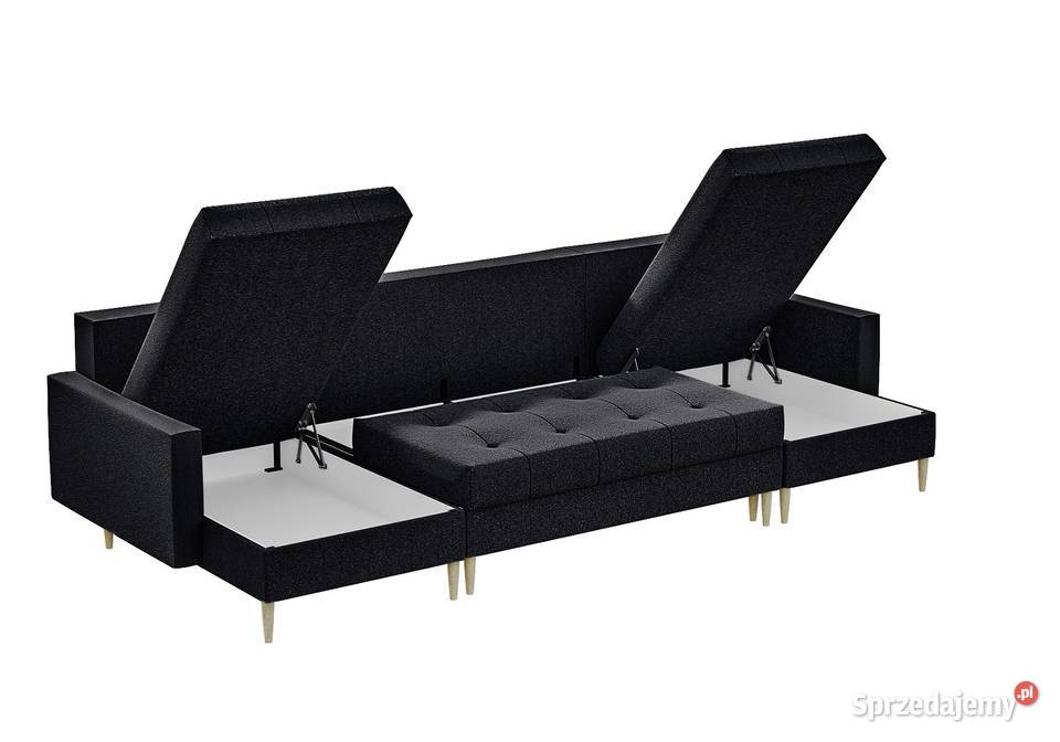 Narożnik skandynawski U z funkcją spania małopolskie Kraków