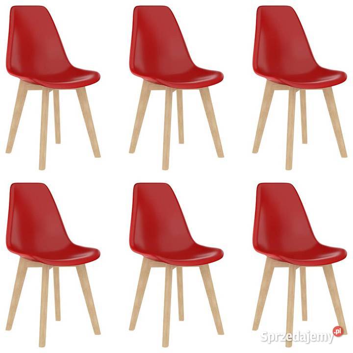 vidaXL Krzesła stołowe 6 czerwone mazowieckie Warszawa