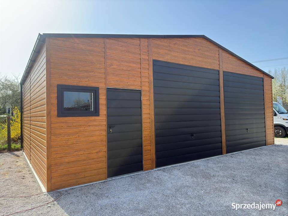 Garaż blaszany 9x7 wyższy hala wiata producent Giżycko