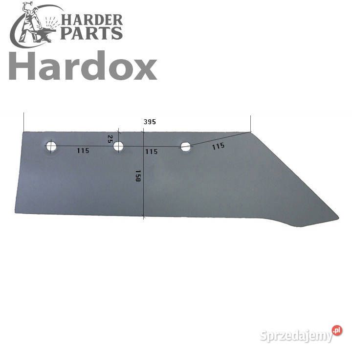 Lemiesz 300hektarów HARDOX 102302053 części do Suwałki