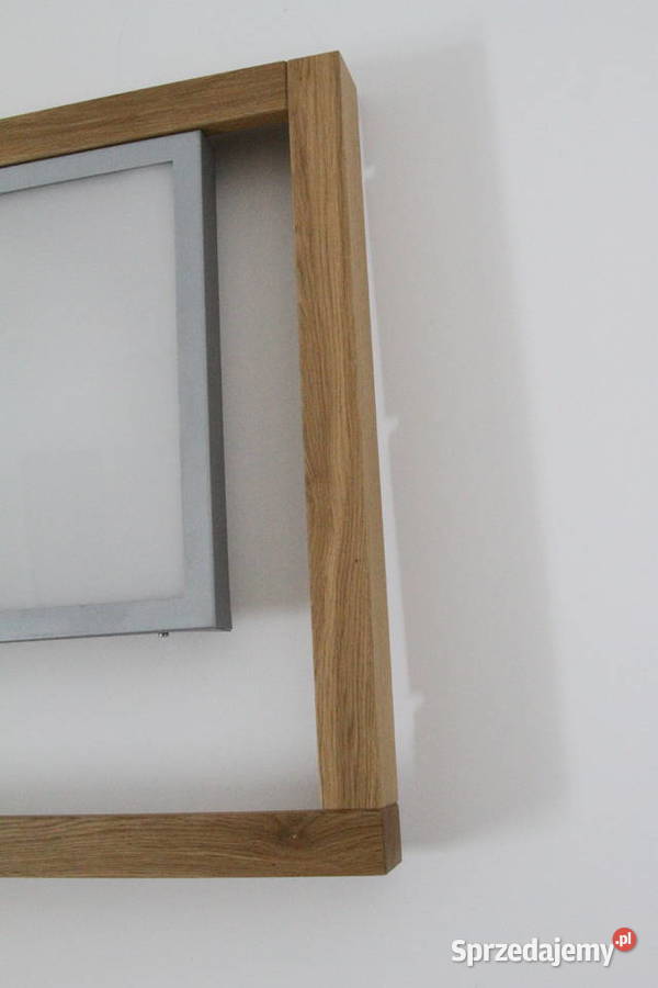 Lampa sufitowa kaseton LED oprawa lity dąb Białystok