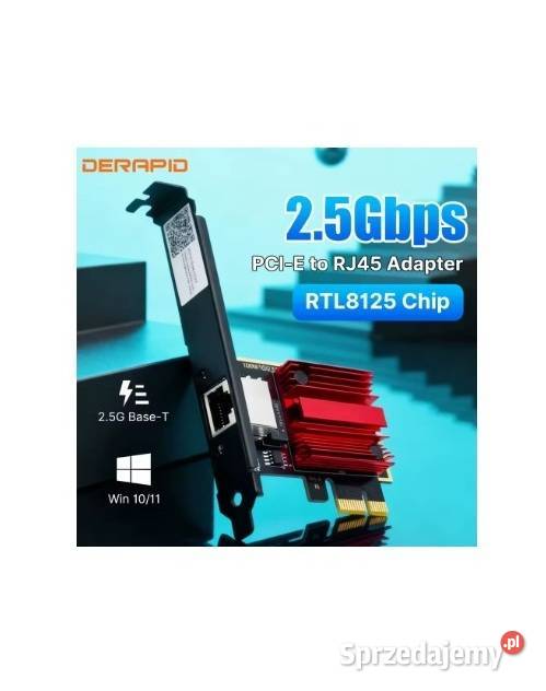 Karta sieciowa 25G PICE na RJ45 NOWA Piekary Śląskie