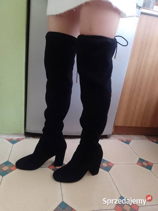 40 Primadonna Collection Wysokie Czarne Kozaki Kozaki Kraków sprzedam