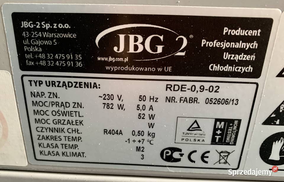 Lada chłodniczacukiernicza JBG2 RDE 09 m sprzedam