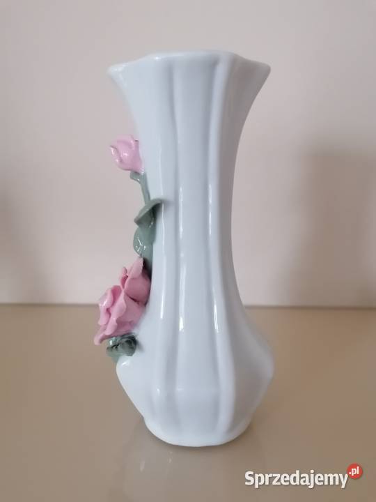 porcelanowy wazonik vintage łódzkie