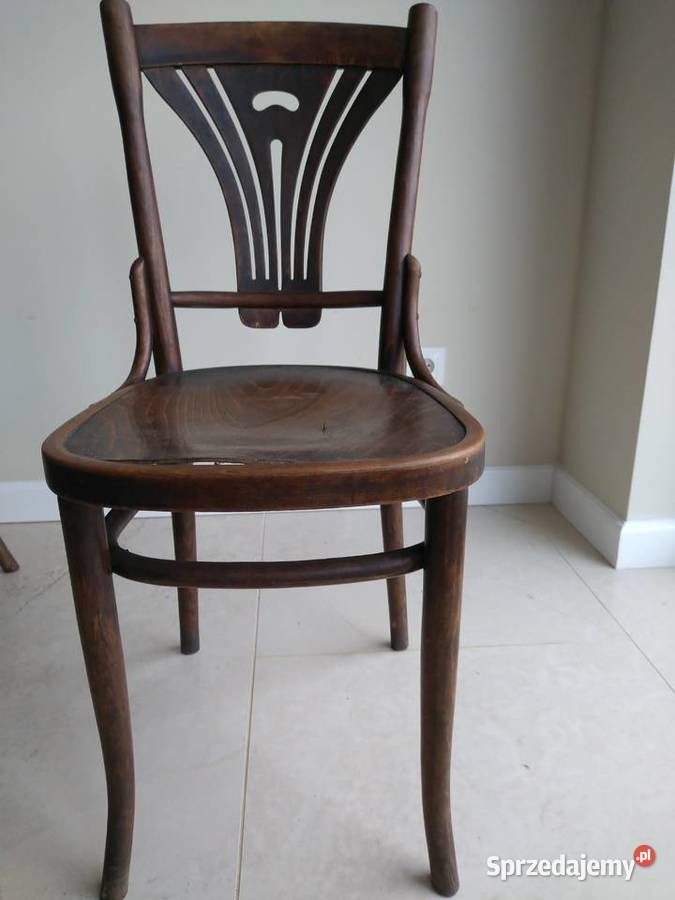 Secesyjne sygnowane krzesła gięte Thonet 1910 r