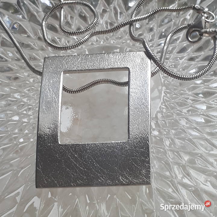 Naszyjnik damski srebro szczotkowane Zgierz