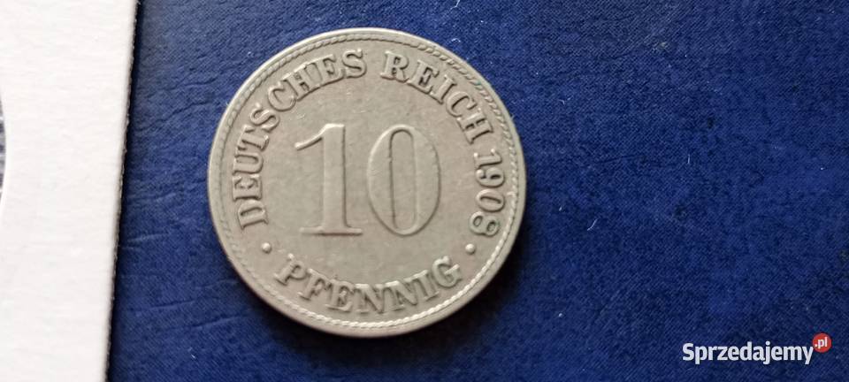 Stare monety 10 fenig 1908 D NIemcy podkarpackie Lesko