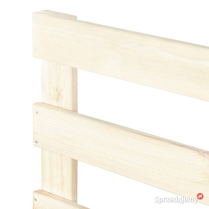 Rama łóżka z palet lite drewno sosnowe 140 x 200 sprzedam