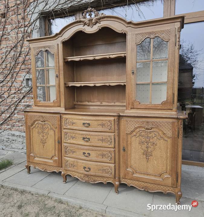 Stylowa komoda ludwikowska z nadstawką Komody