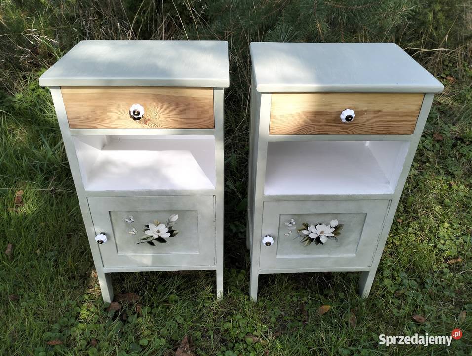 Stolik nocny szafka vintage retro zabytkowa Lubrza