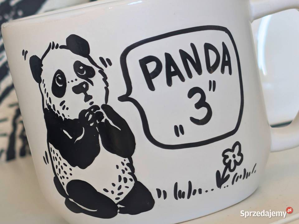 Kubek Ceramiczny Ręcznie Malowany PANDA 300ml dolnośląskie Dobrzykowice sprzedam