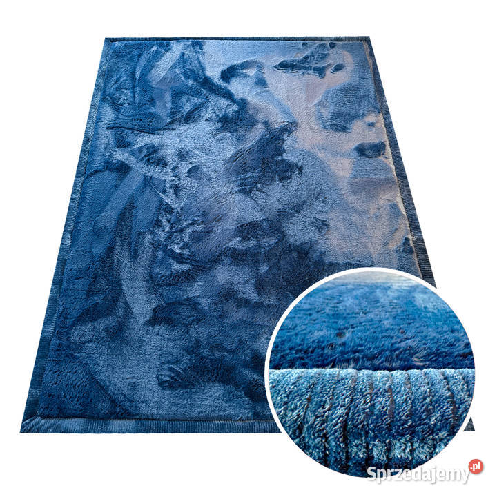 GRUBY DYWAN PUFFY SOFT 80X150 GRANATOWY MATERAC Lublin sprzedam