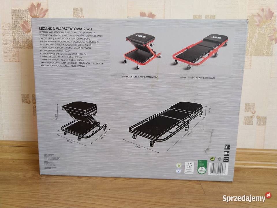 NAJTANIEJ Leżanka Warsztatowa Stołek Podpórka Zabrze