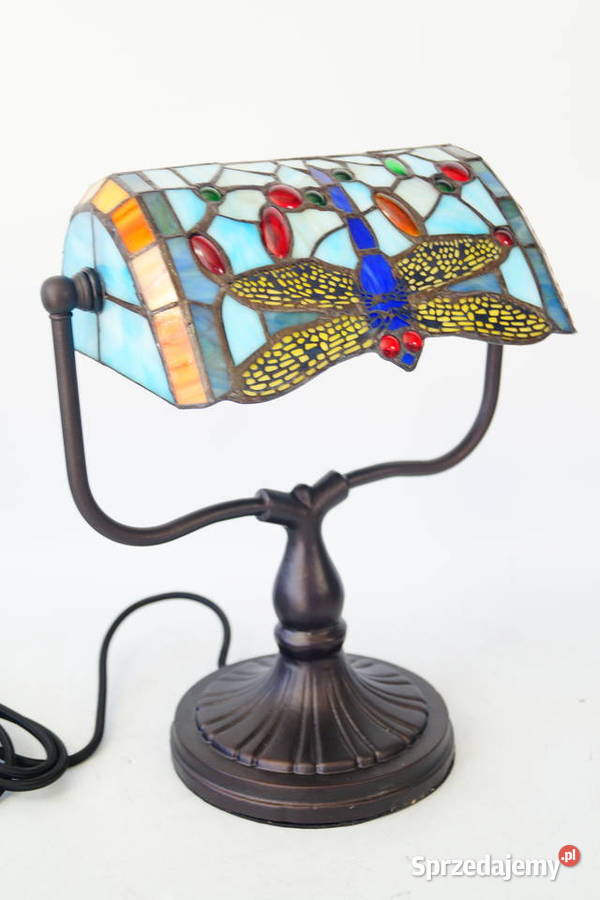 Lampka witrażowa styl Tiffany witraż na biurko Gizałki