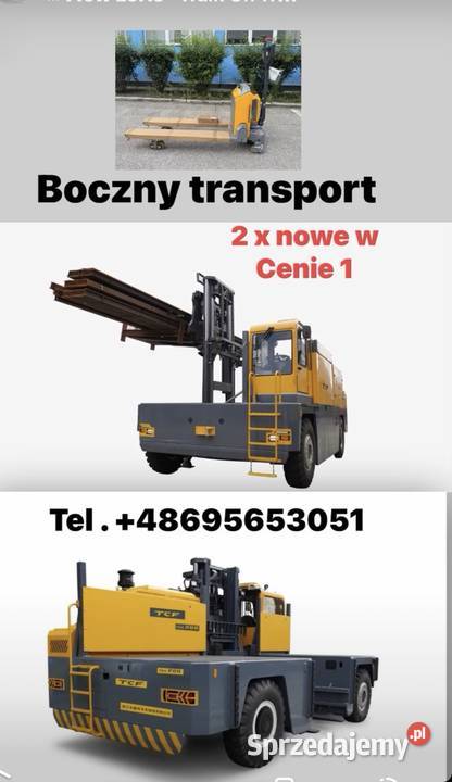 4way używany wózek boczny Napęd gazowy o udźwig kabina Elbląg