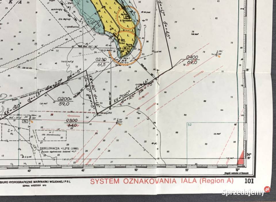 Mapa Bałtyk Zatoka Gdańska Stalowa Wola sprzedam