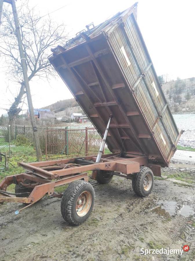Sprzedam przyczepę 3 strony wywrot nieuszkodzony Racławice