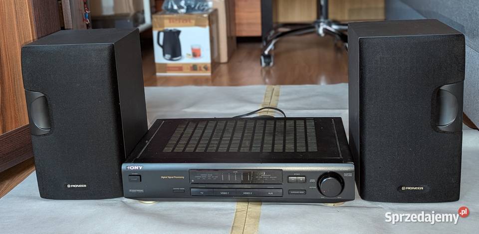 Sony TAVE100 Pioneer SP340 8 wzmacniacz stereo