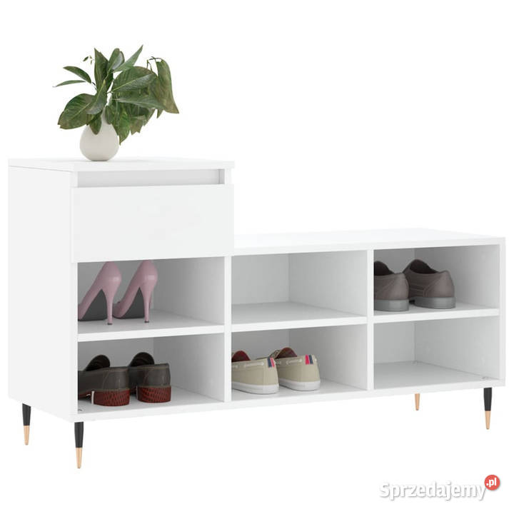 Półka na buty biała 102x36x60 materiał mazowieckie Warszawa