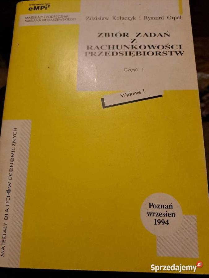 Zbiór z rachunkowości Kultura i Rozrywka Wrocław sprzedam
