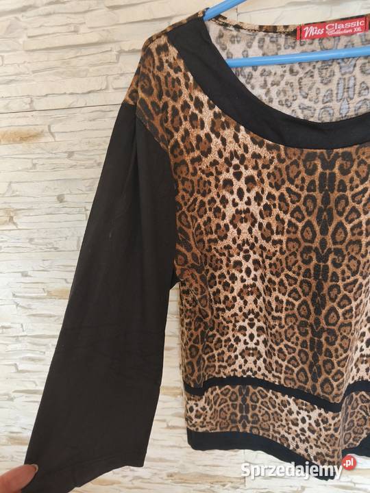 Bluzka panterka z 34rękawem 3/4 Bluzki i koszule Gdańsk sprzedam