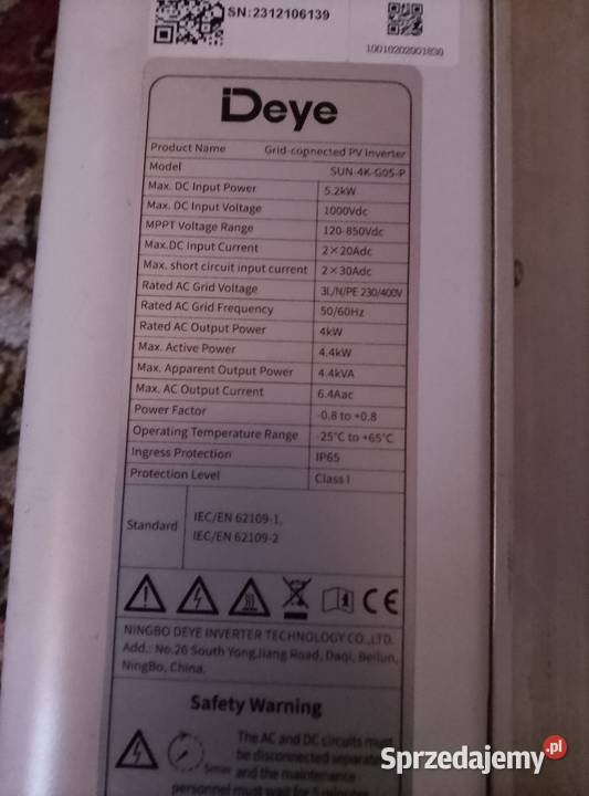 Falownik deye lubelskie Karczunek