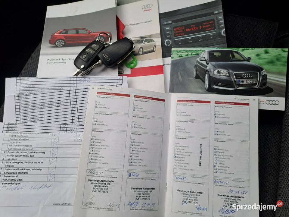 Audi A3 20 COMMON RAiL STAN KLiMAtronik halogeny Rok produkcji 2011 Olsztyn