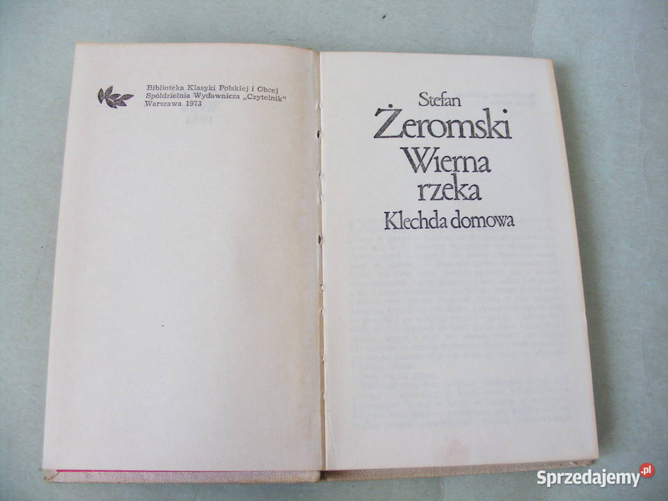 Żeromski x 3 Promień Wierna rzeka Dzieje grzechu Oborniki Śląskie