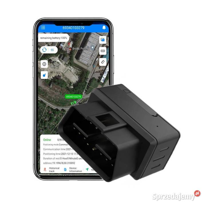 Lokalizator GPS Tracker OBD - Śledzenie Podsłuch Google Maps