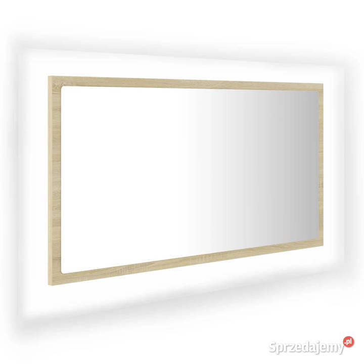 Lustro łazienkowe LED kolor dąb sonoma 80x85x37 Warszawa