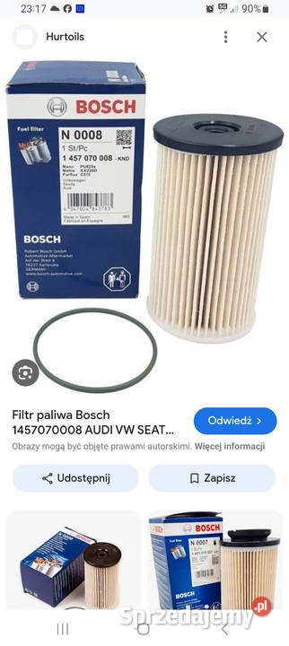 Filtr paliwa Bosch N0008 osobowe Motoryzacja podlaskie Białystok