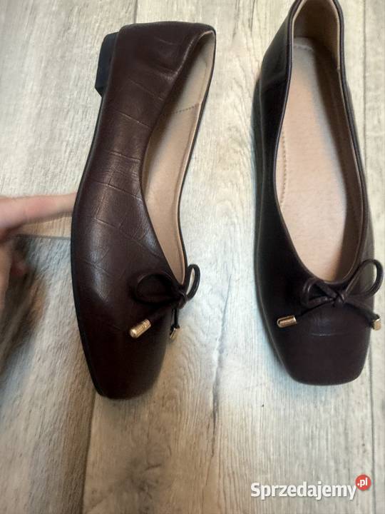 40 Brązowe czekoladowe baleriny wieczorowe Nowe Kraków