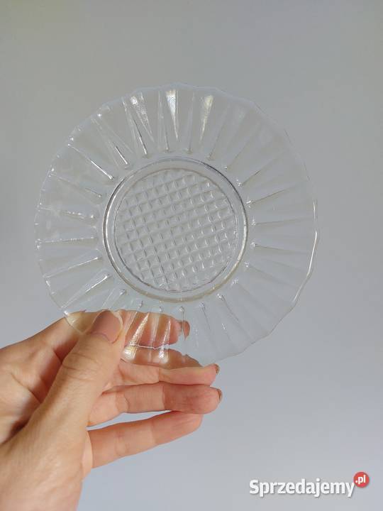 talerzyki szklane HSG Ząbkowice PRL 10 sztuk wielkopolskie Poznań