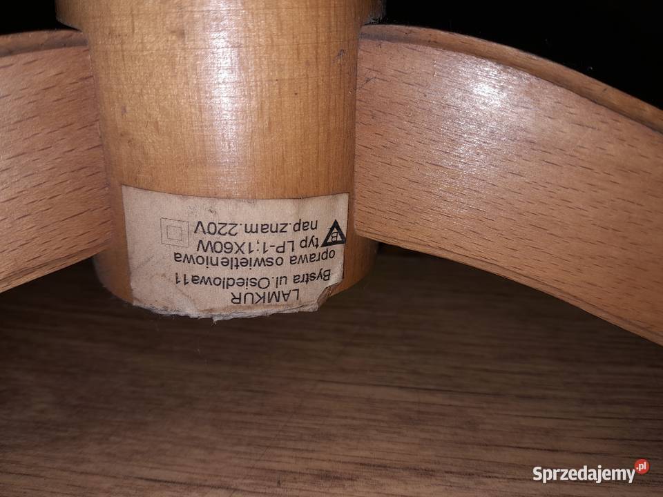 lampa podłogowa stojąca klasyczny PRL vintage śląskie Sosnowiec