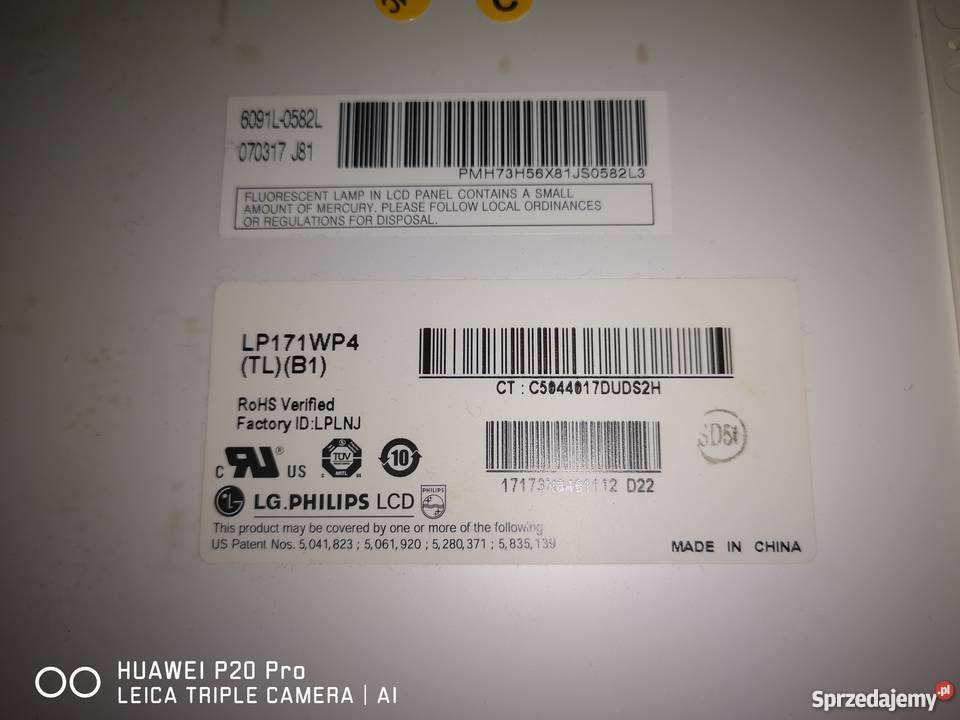 Matryca LG Philips LCD 17 LP171WP4 TLN1 śląskie Jaworzno