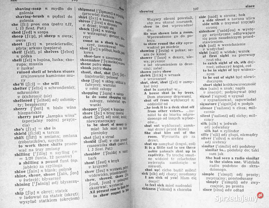 Słownik angielskopolski do podręcznika present lubelskie Chełm