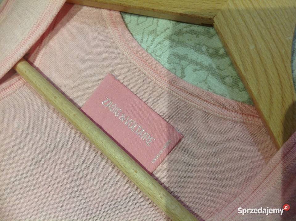 Koszulka Bokserka Dzianinowa ZADIGVOLTAIRE S różowy Nowa Sól