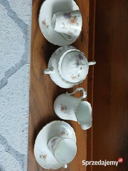 Przedwojenny zestaw porcelany Jager wzór Kraków