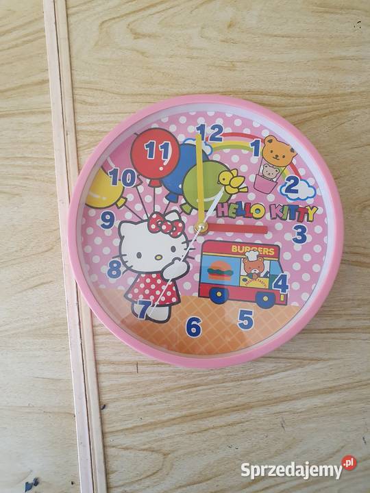 Dziecięcy zegar ścienny Hello Kitty Wałbrzych sprzedam