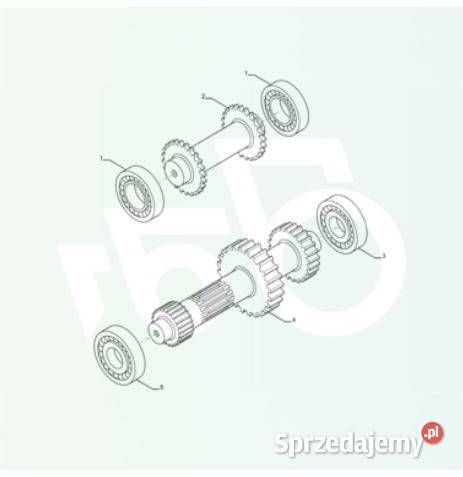Wał sprzęgłowy skrzyni biegów 145132 CARRARO Wilkowo