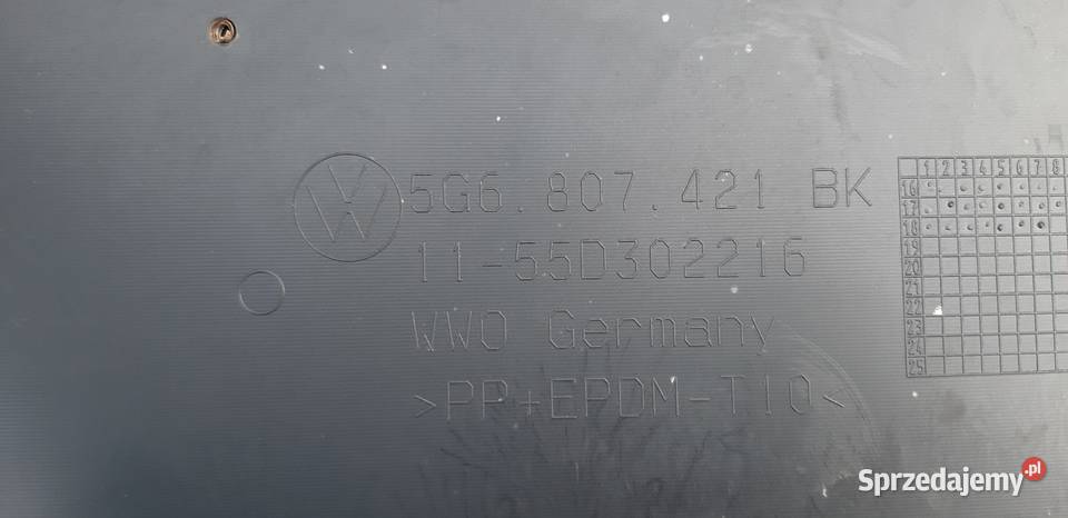 VW GOLF VII 7 LIFT ZDERZAK TYŁ TYLNY PDC Bieleń