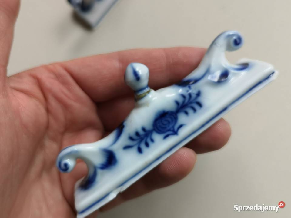Podpórki pod noże Koziołki Meissen Antyk Miśnia Toruń