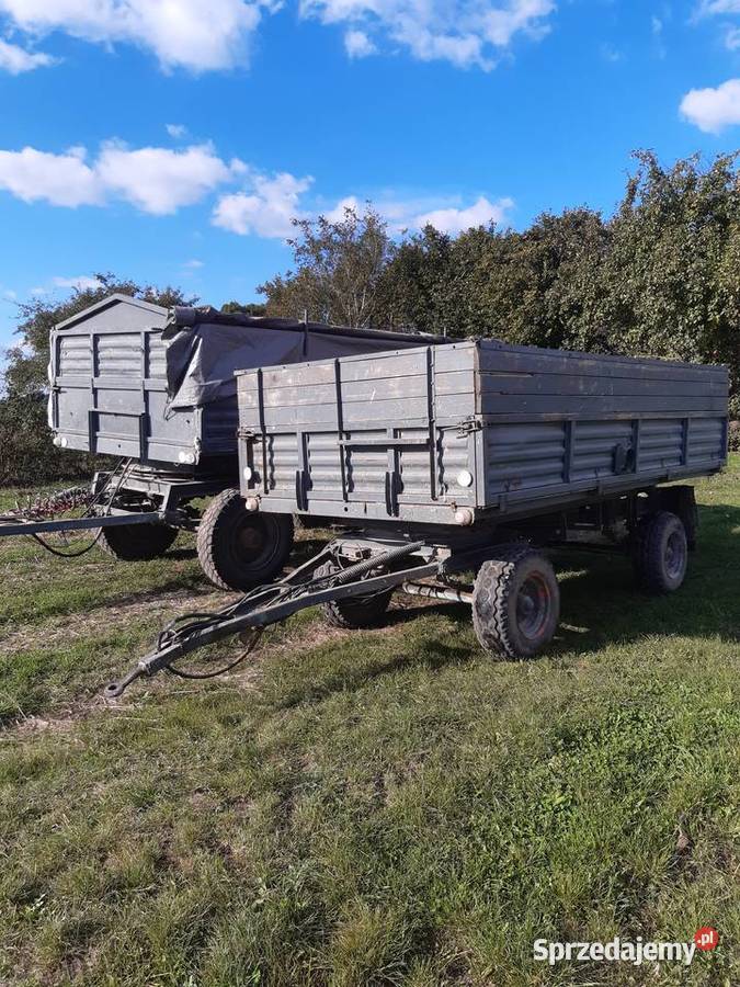 Przyczepa Wywrotka Rolnicza D55 Autosan nieuszkodzony lubelskie Turobin