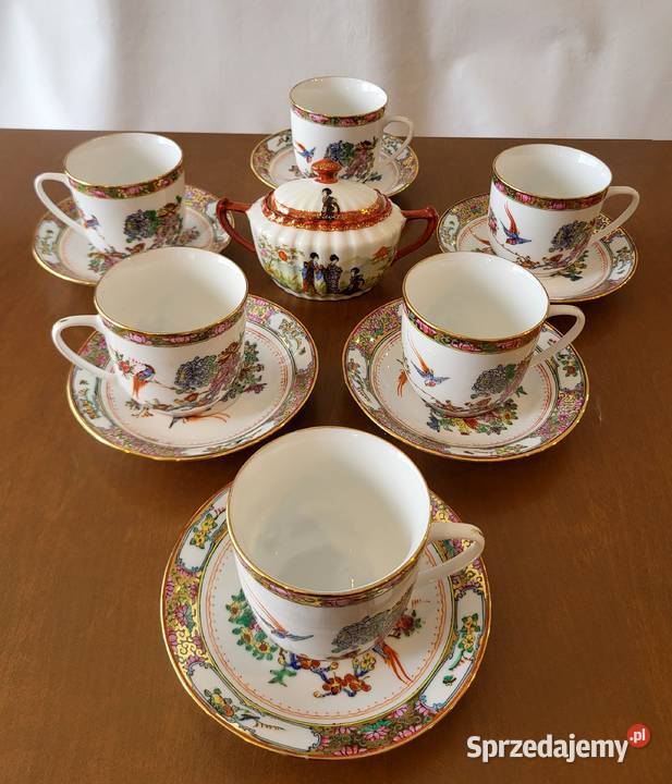 Porcelana chińska zestaw do herbatykawy 6 osób Szczecin