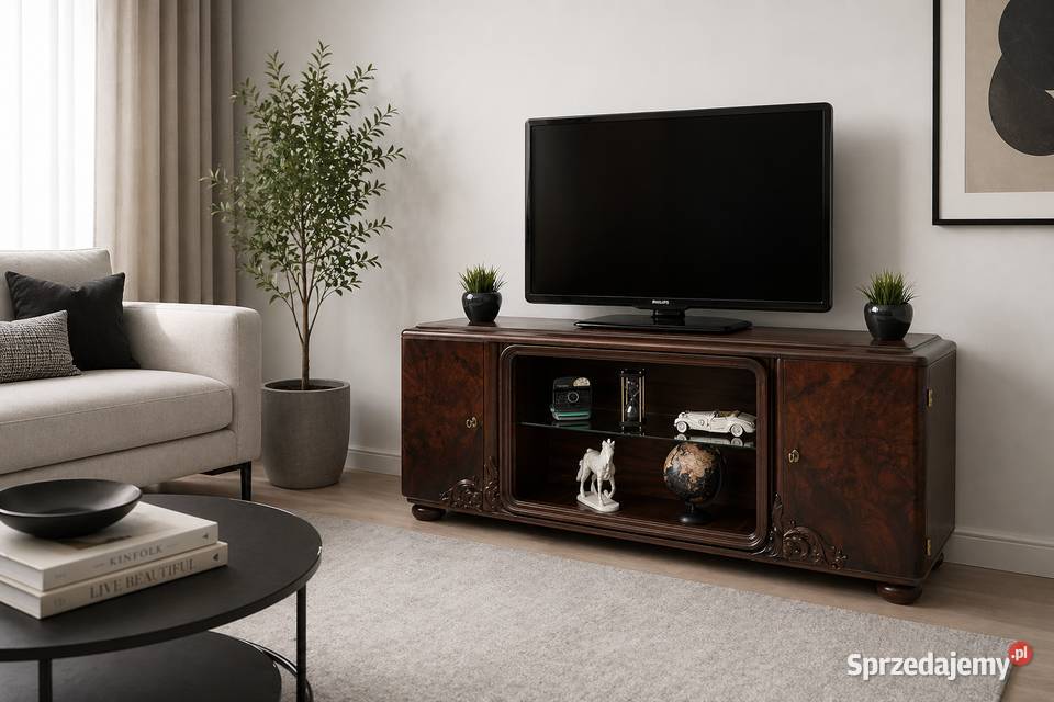 Zabytkowa komoda pod TV w stylu art deco lata Jerka