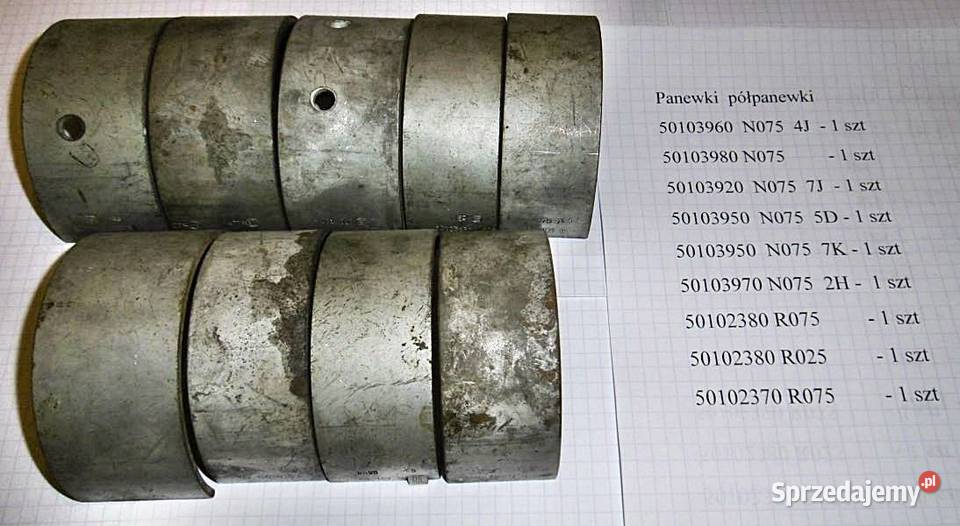 Półpanewki panewki korbowodowe ciągnik Ursus ES Ostrów Wielkopolski